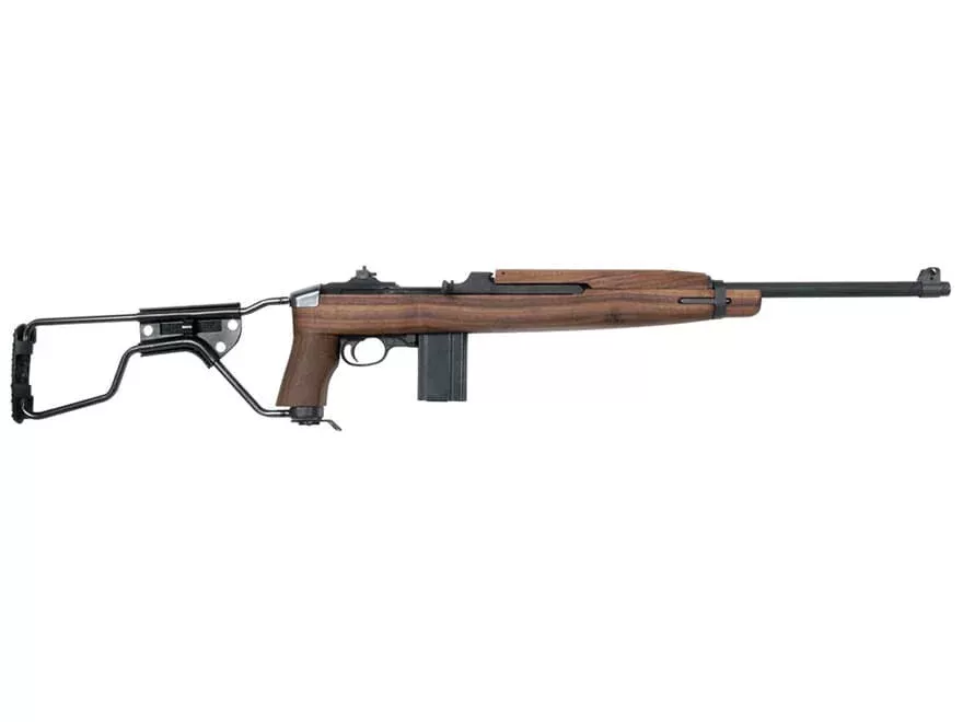 Auto-Ordnance M1 Carbine Paratrooper Semi Automatic Rifle 30 Carbine 18″ Parkerized Barrel Parkerized Frame Brown Folding Stock