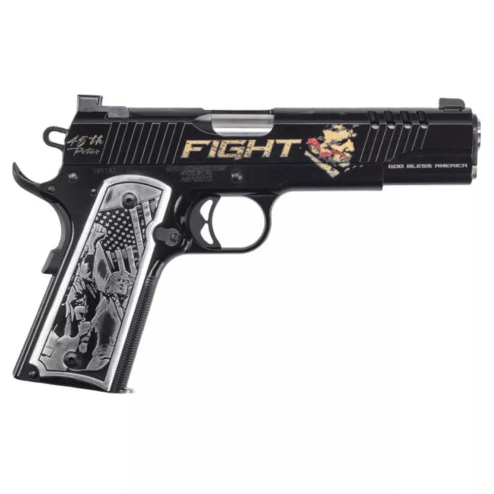Auto-Ordnance Trump Fight 1911 Handgun .45 ACP 7rd Magazine 5" Barrel