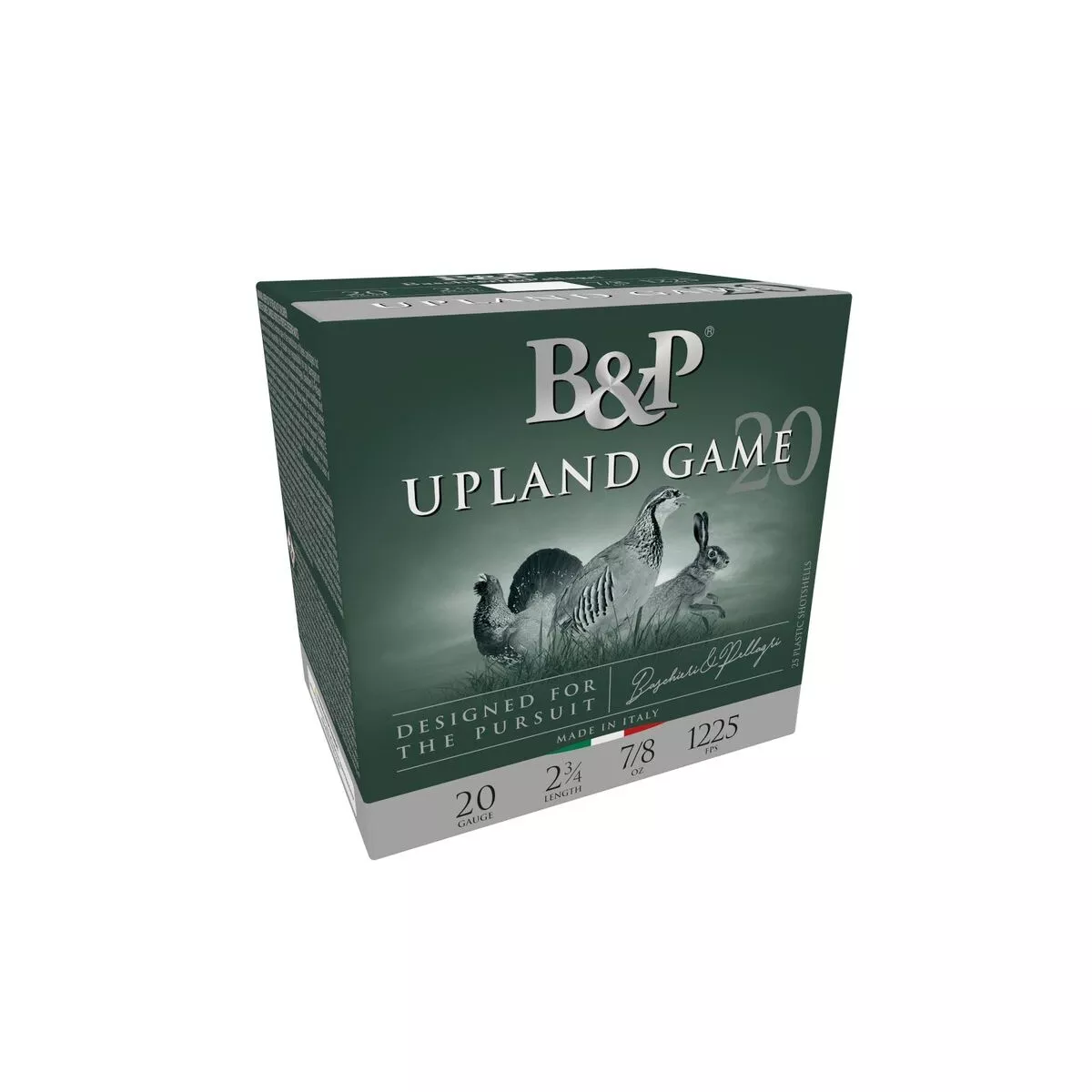 B&P Upland Game Shotshells 20ga 2-3/4'' 7/8oz 1225 fps #6 25/ct