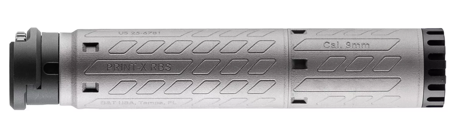 B&T Firearms SDSQDM9 SMG9mm Luger 1.77" Gray Titanium 1.375"x24