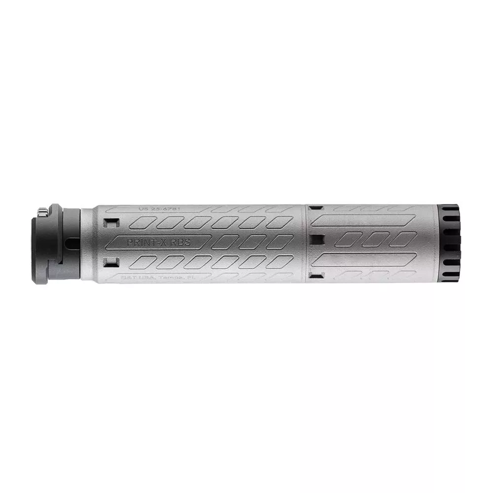 B&T Print-X SMG-M-40/10 Modular Suppressor .40/10mm Titanium Gray Super Quick Disconnect (SQD)