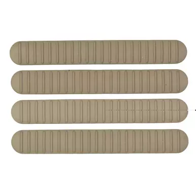 B5 Systems Rail Covers | 4 Pack | Fits M-LOK Rails | Matte | Flat Dark Earth | RCM-1257