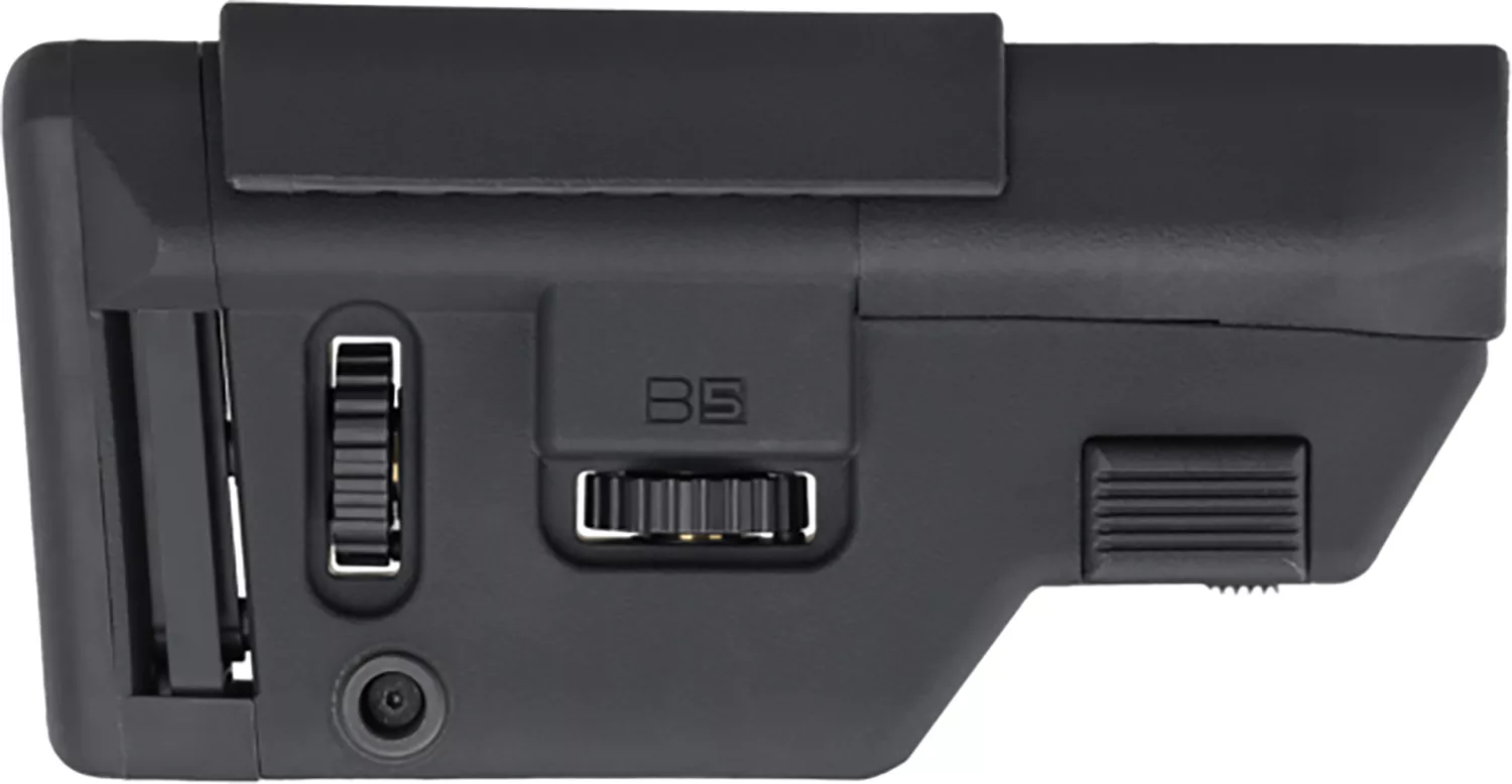 B5 SystemsPrecisionBlack Synthetic Adjustable with Cheek Riser Fits AR-Platform