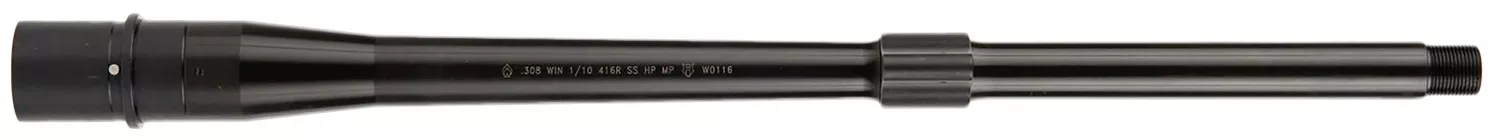 Ballistic Advantage BABL308019PQ Premium Series308 Win 16″ Threaded Hanson Profile, Midlength with Low Pro Gas Block, Black QPQ 4150 Chrome Moly Vanadium Steel, Fits AR-10