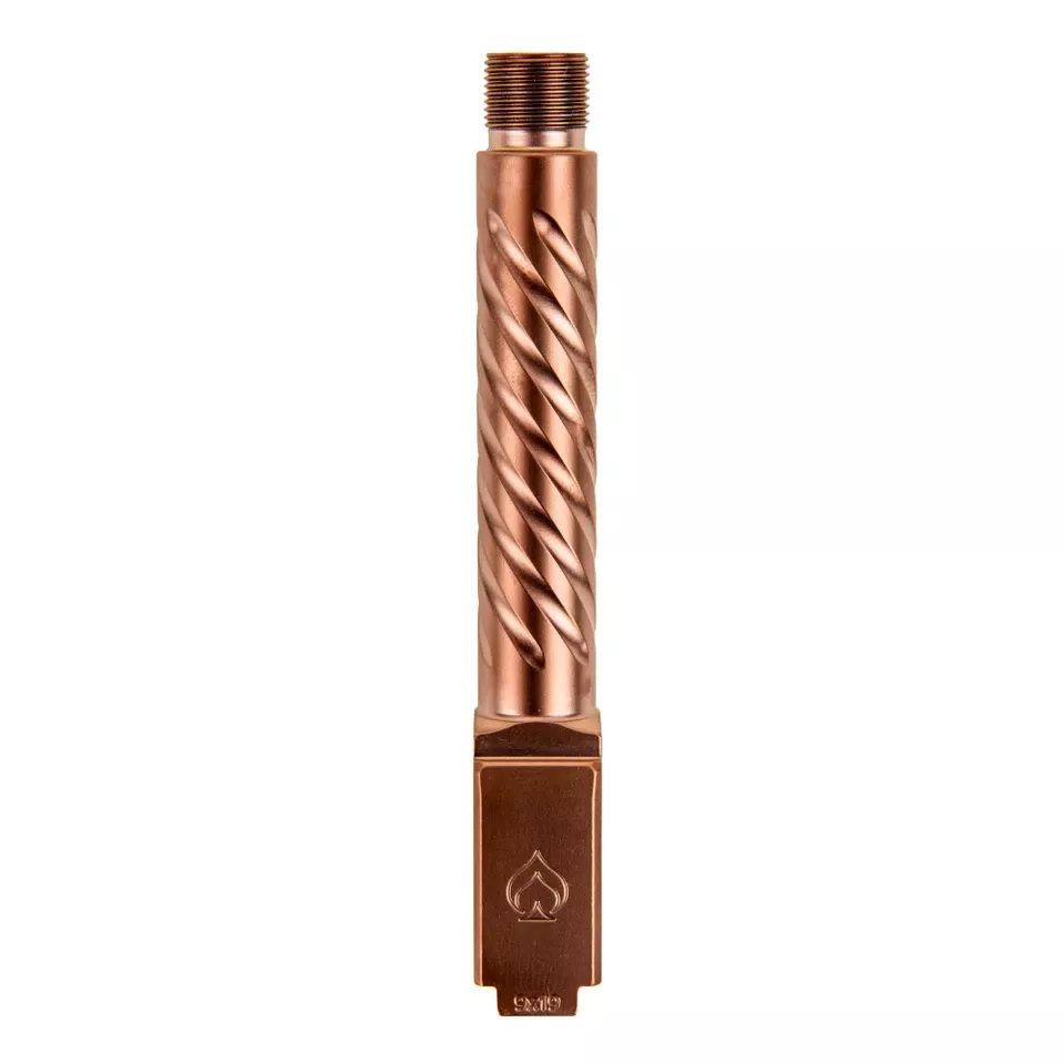 Ballistic Barrel for Glock 19 Threaded Stainless Steel Copper