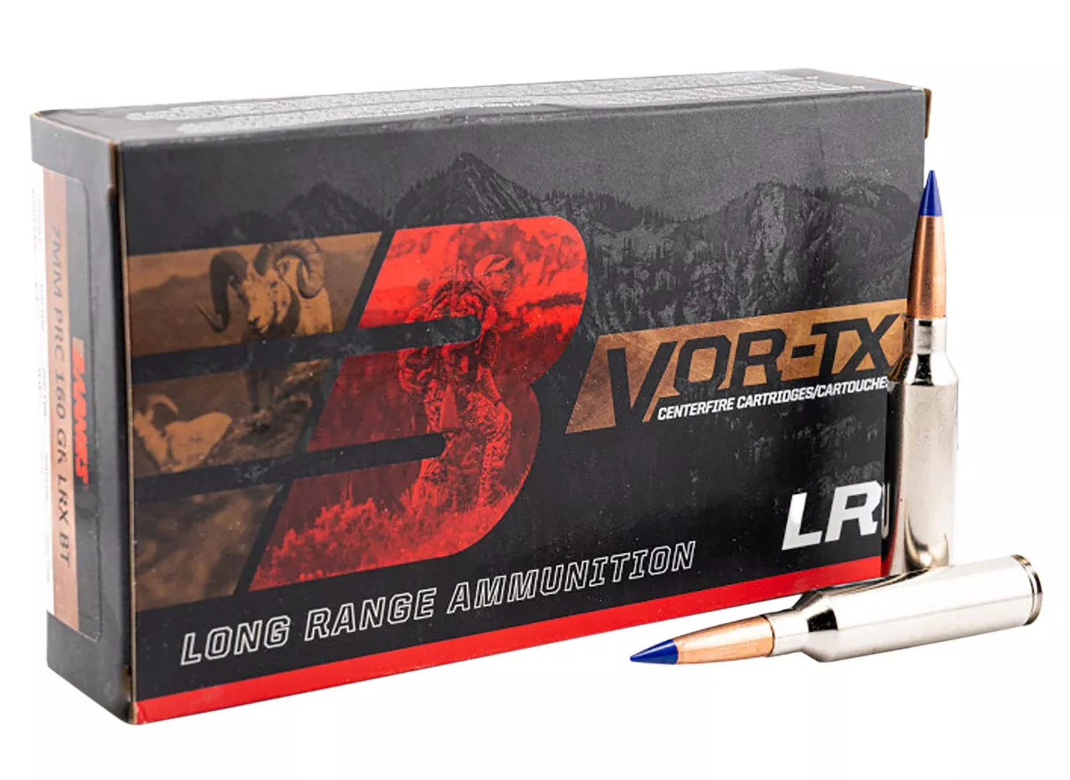 Barnes Bullets 32245 7mmPRC 160gr LRX Boat Tail 20 Per Box/10 Case