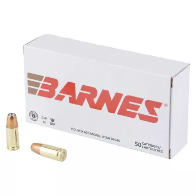 Barnes DEFENSE JHP - 9MM, 115Gr, Hollow Point, 20-Round Box