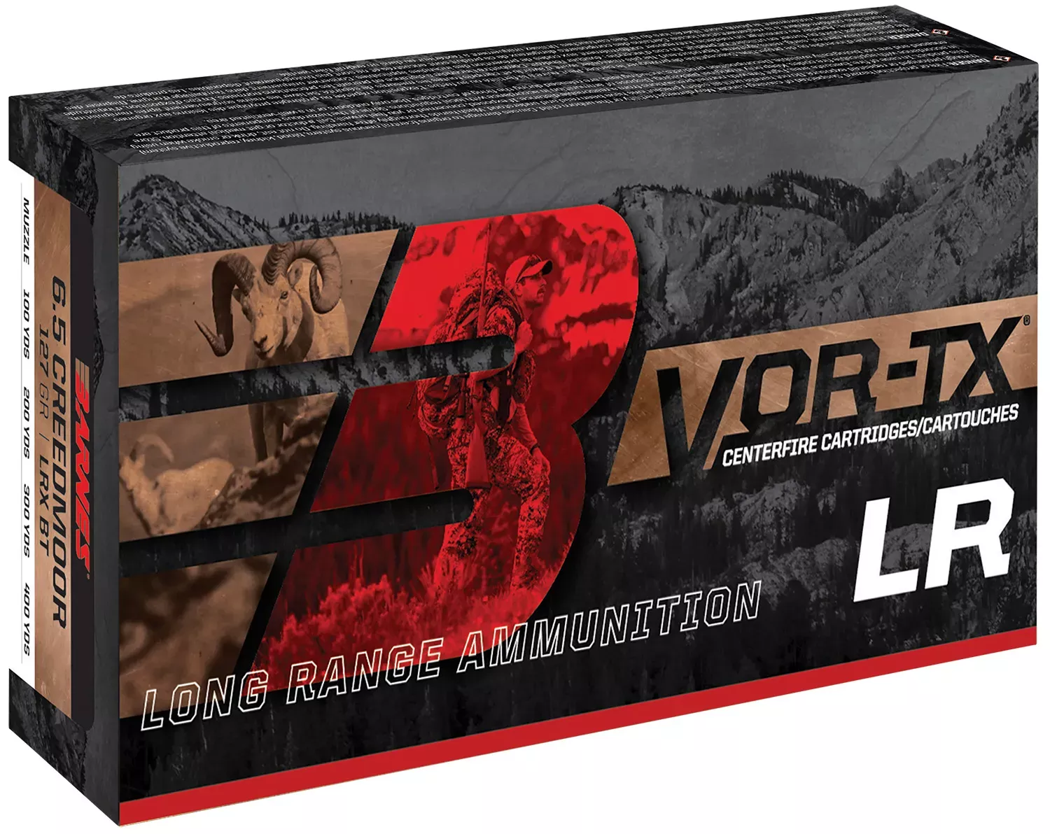 Barnes VOR-TX .338 Remington Ultra Magnum 250 Grain Lrx, 20-Round Box