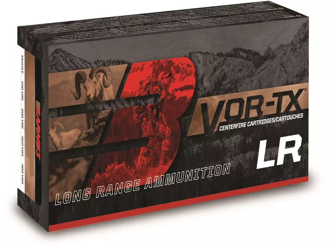 Barnes VOR-TX Long Range 338 Remington Ultra Magnum Ammo 250 Grain Barnes Long Range X (LRX) Polymer Tip Lead Free Box of 20