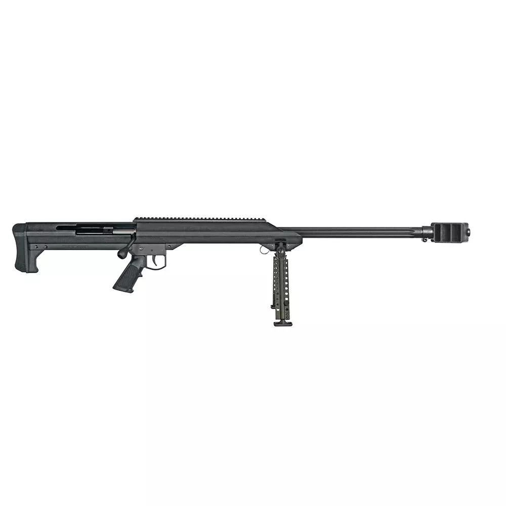 Barrett Model 99 Rifle 50 BMG Single Shot 29 Fluted Barrel Black Finish w/Bipod and Pelican Hardcase
