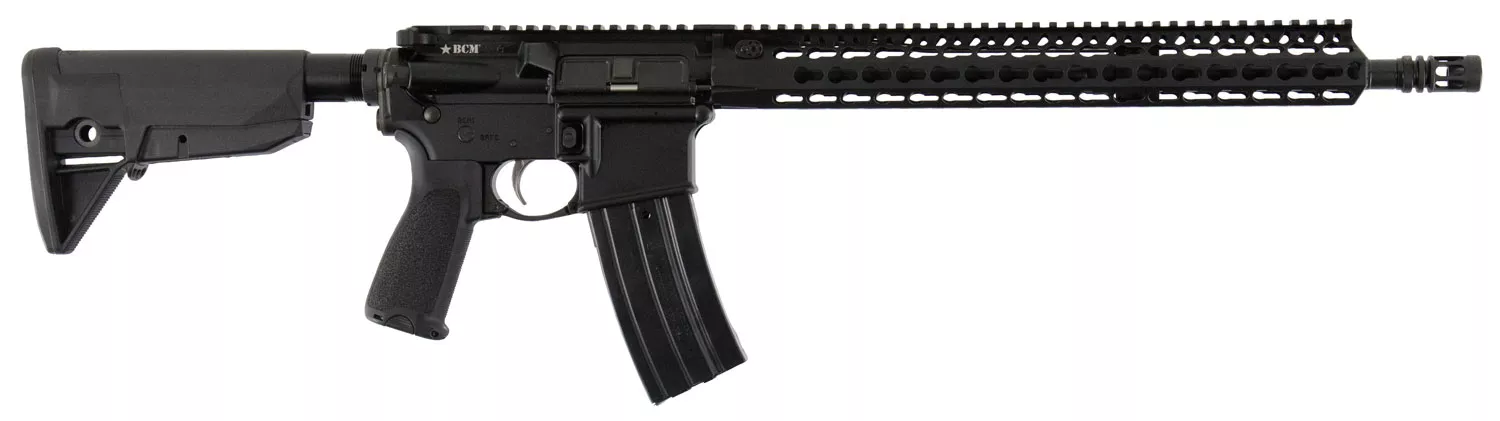 BCM 750790 RECCE-16 KMR-A 223 Rem,5.56x45mm NATO 16″ 30+1 Black Hard Coat Anodized, Black Manganese Phosphate, 6 Position Stock