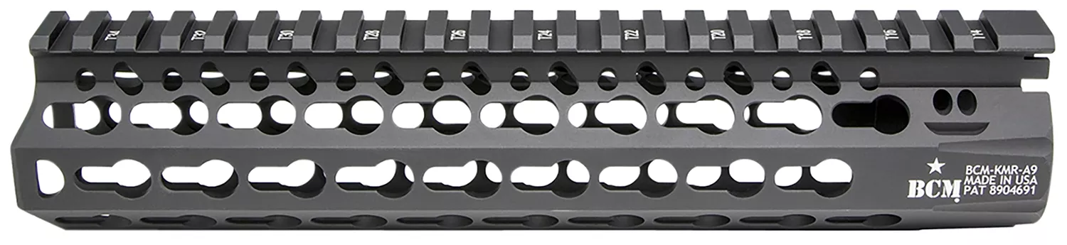 BCM KMRA9556BK KMR Alpha Handguard 9″ Keymod Style Made of Aluminum with Black Anodized Finish for AR-15