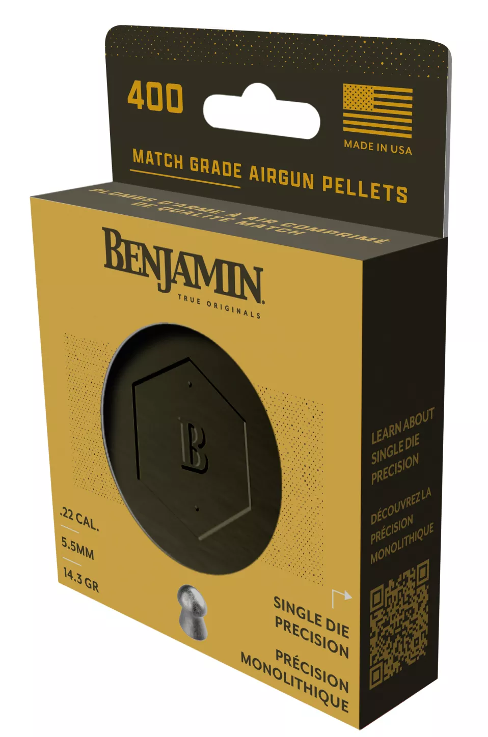 BEN BD22 SINGLE DIE 22CAL 14.3GR DOMED PEL