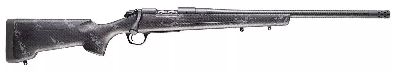 Bergara Rifles B14LM1201CF B-14 Cima CF 300 Win Mag 3+1 22″ CURE Carbon Fiber Barrel, Sniper Gray Cerakote Receiver, RTM Sporter Carbon Fiber Stock
