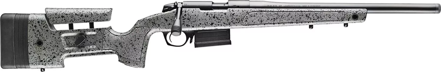 Bergara Rifles B14R001 B-14 Trainer Full Size 22 LR 10+1 18″ Matte Blued Matte Barrel & Receiver, HMR w/Adj Cheek Piece Black Fleck Gray Synthetic Stock, Right Hand