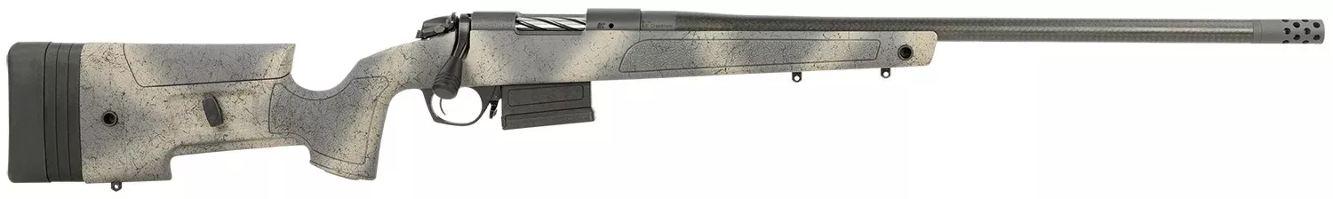 Bergara Rifles B14S382CF B-14 HMR Carbon Wilderness 6.5 Creedmoor 5+1 24″ Carbon Fiber Wrapped Barrel, Woodland Camo Molded with Mini-Chassis Stock, Right Hand