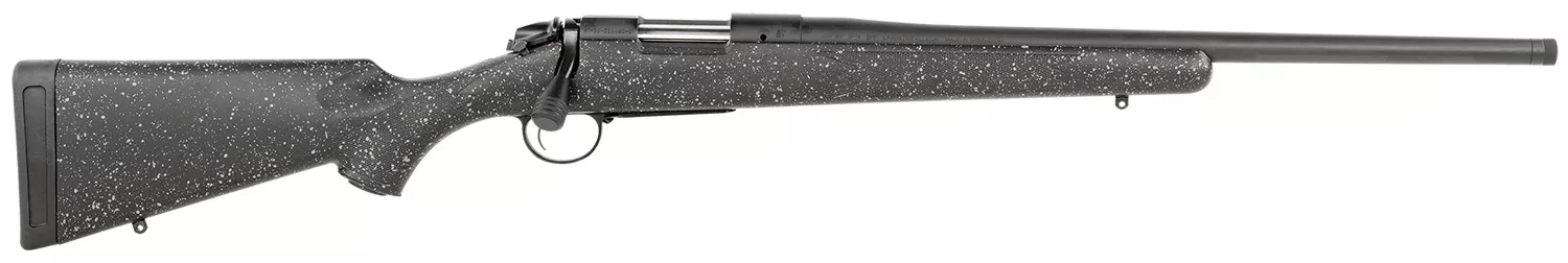 Bergara Rifles B14S501C B-14 Ridge 308 Win 4+1 20″ Graphite Black Cerakote Barrel, Graphite Black Cerakote Steel Receiver, Gray Speckled Black Fixed American Style Stock, Right Hand