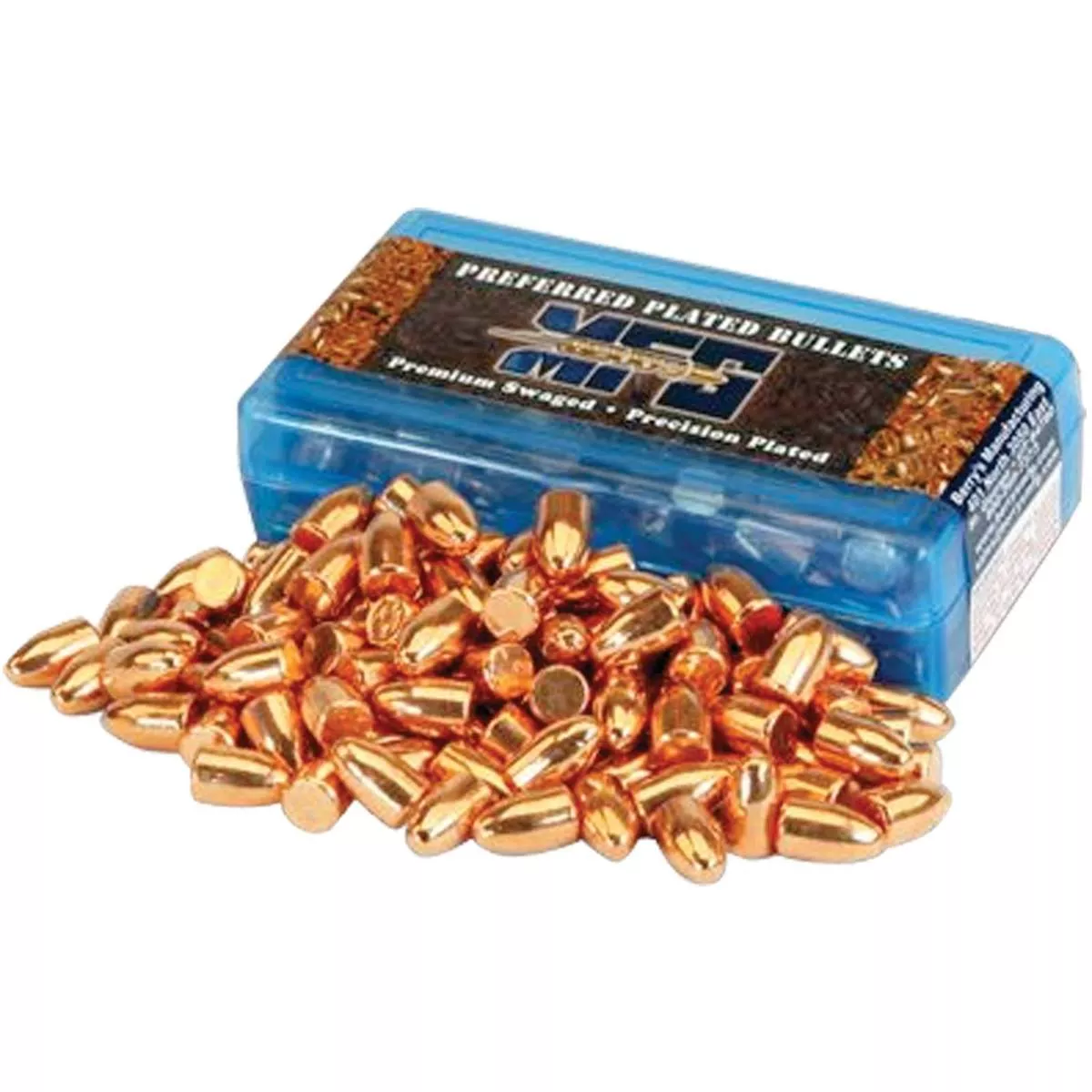 Berry’s Preferred Plated Pistol Bullets .38/357 cal 357″ 158 gr FP 250/ct