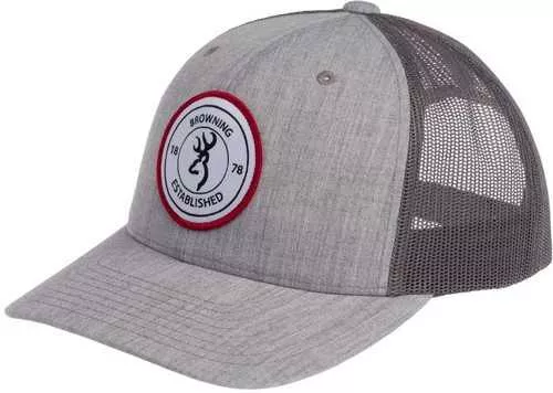 BG Cap Scout Logo Heather Gray W/Circle Patch Adjustable