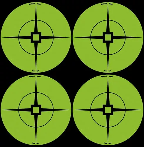 Birchwood Casey 33933 Target SpotsSelf-Adhesive Paper Black/Green 3" Crosshair 40 Pack