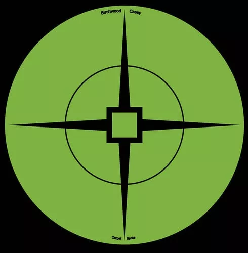 Birchwood Casey 33936 Target SpotsSelf-Adhesive Paper Black/Green 6" Crosshair 10 Pack