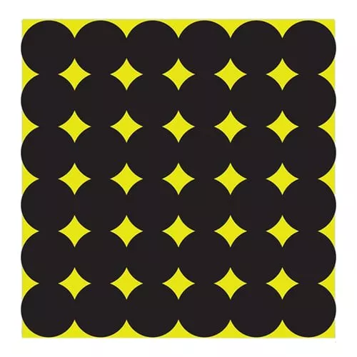 Birchwood Casey 34115 Shoot-N-C Pasters Black Adhesive Paper 1" 12 PK