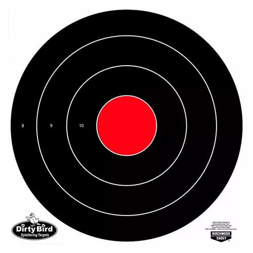 Birchwood Casey 35181 Dirty BirdBullseye Tagboard Target 17.25" 100 Per Pkg