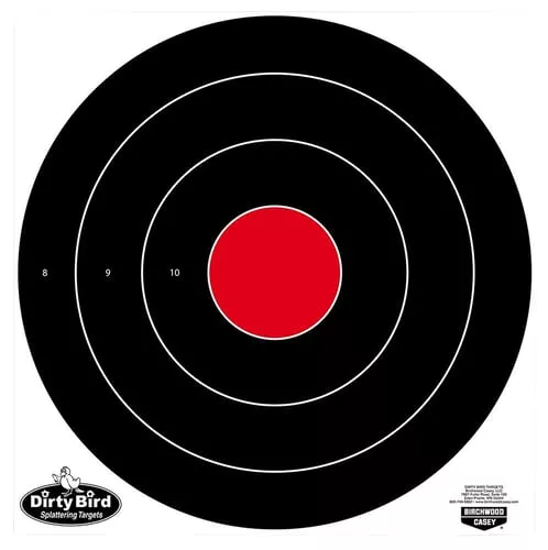 Birchwood Casey 35185 Dirty Bird17.25" Bullseye Tagboard Hanging Black/White 5 Pack