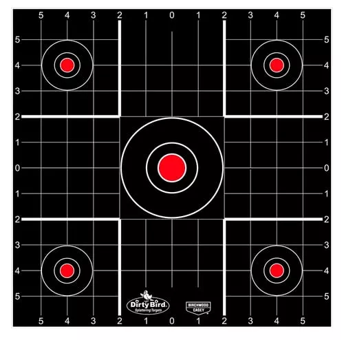 Birchwood Casey 35270 Dirty BirdBullseye Tagboard Target 12" 100 Per Pkg