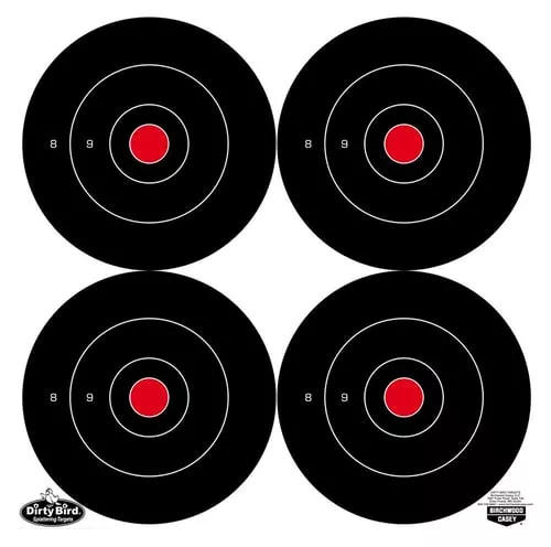 Birchwood Casey 35504 Dirty Bird5.50" Bullseye Tagboard Hanging Black/White 12 PK