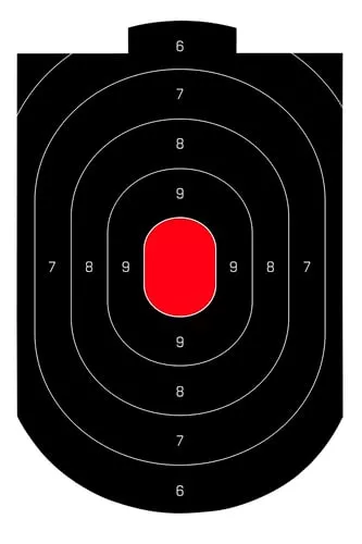 Birchwood Casey 35609 Dirty BirdOval Paper Target 12" x 18" 50 Per Pkg
