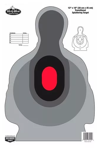 Birchwood Casey 35722 Dirty BirdSilhouette Tagboard Target 12" x 18" 100 Per Pkg