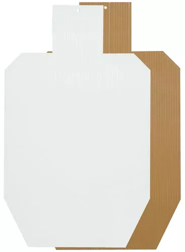 Birchwood Casey 38459 SharpshooterBrown/White Pistol/Rifle ISPC Silhouette