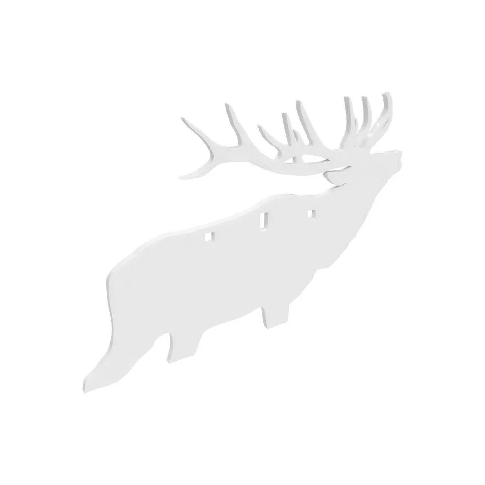 Birchwood Casey AR500 3/8″ Silhouette Plate Target 3-Hole Elk