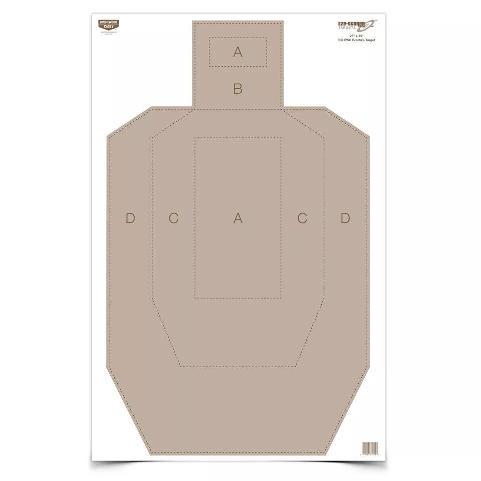Birchwood Casey Eze-Scorer IPSC Practice Paper Target – 23″x35″ 5 Pack
