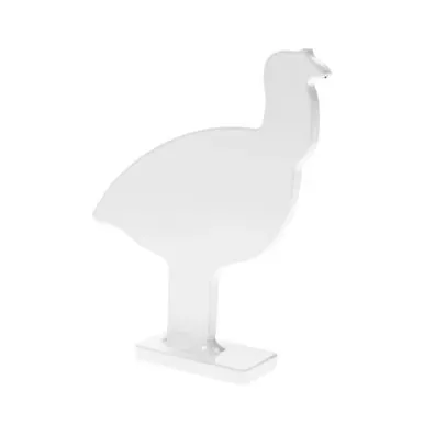 Birchwood Casey Silhouette Knock Over Targets | 1/4″ Steel Targets | 1/5 Scale | (4) Piece Set | Silver | BC-47422