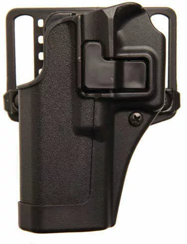 BLACKHAWK SERPA CQC Concealment Holster with Belt and Paddle Attachment | Fits S&W M&P Shield | Left Hand | Matte Black | 410563BK-L