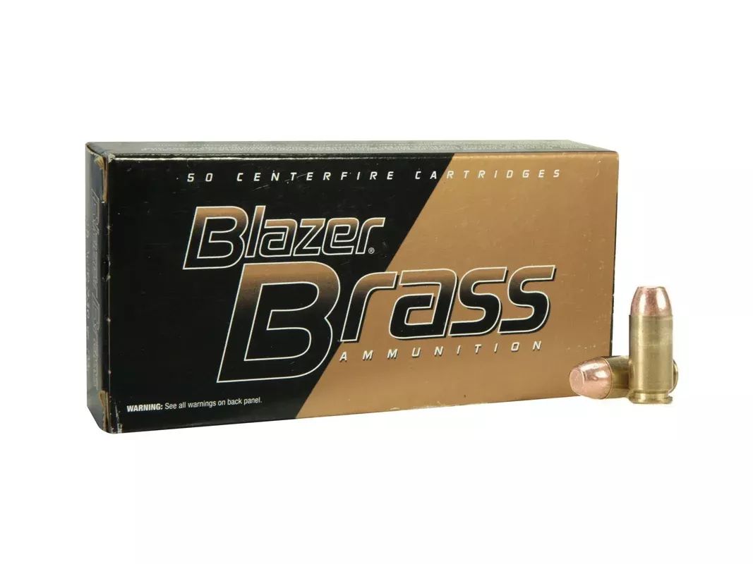 Blazer Brass 40 S&W Ammo 180 Grain Full Metal Jacket Box of 50