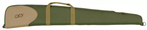 Bob Allen 16504 Classic Shotgun Case made of 600D Polyester with Olive Green FinishKhaki Panel Foam PaddingSelf Healing Zipper 48 L UPC: 617867104972