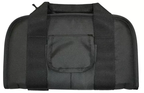 Bob Allen 79010 MaxOps Handgun Case made of Water Resistant 600D Polyester with Black Finish Foam PaddingFull Length Zipper 13 x 7.50 x 1.25 Interior Dimensions UPC: 617867117651