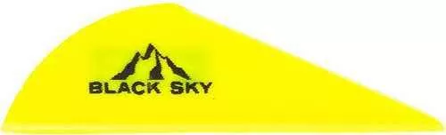 Bohning Black Sky Vane 2 in. Neon Yellow 36 pk. Model: 10901NY2