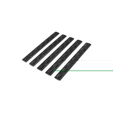 Bravo Company 5.5″ MCMR Rail Panel Kit | M-LOK Compatible | 5 pack | Black | BCM-MCMR-RP-BLK-5
