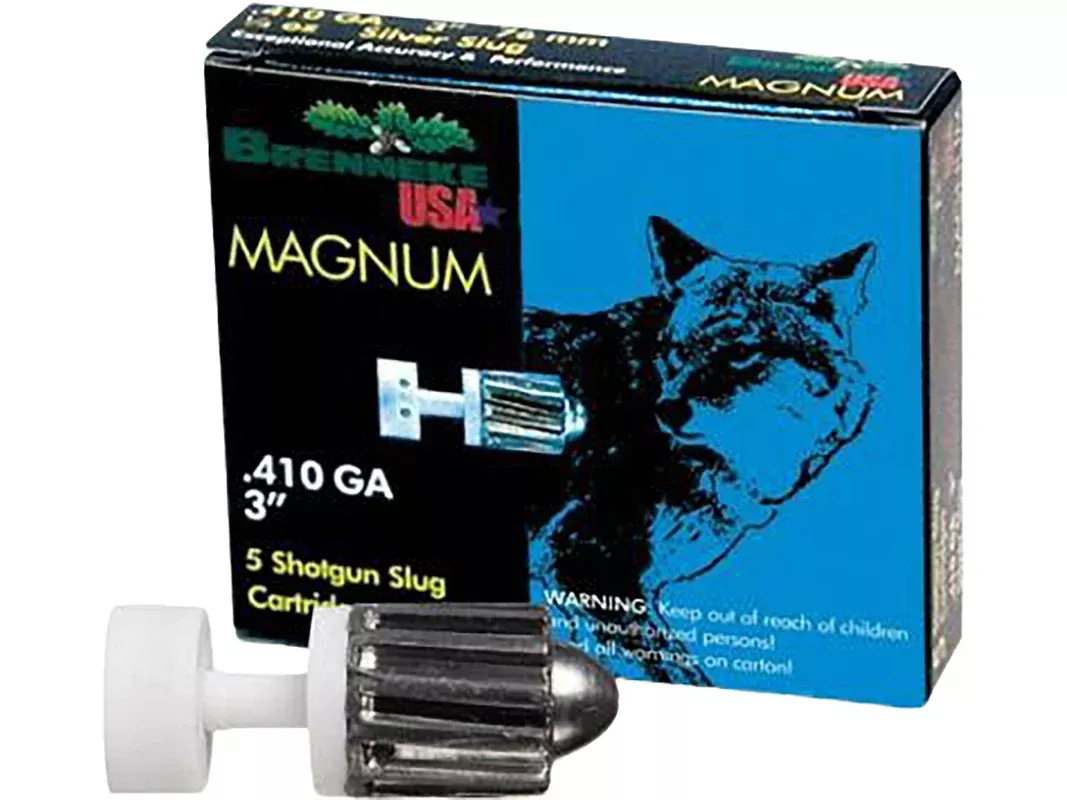 Brenneke Magnum 410 Rifled Slug 3″ 1/4oz Box of 5