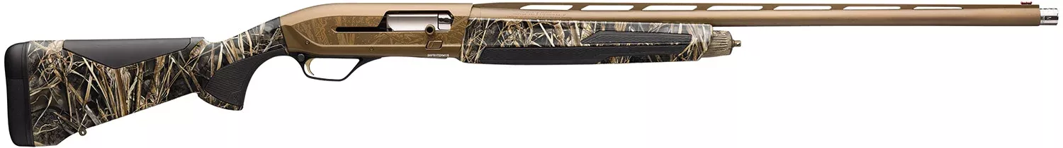 Browning 011747205 Maxus II Wicked Wing 12 Gauge 3.5″ 4+1 (2.75″) 26″ Burnt Bronze Cerakote Barrel/Rec, Realtree Max-7 Camo Stock w/SoftFlex Cheek Pad & Overmolded Grip Panels