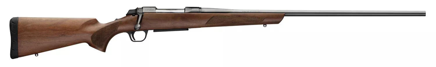 Browning 035801216 AB3 Hunter 7mm-08 Rem 5+1 22″ Matte Blued/ 22″ Free-Floating Button-Rifled Barrel, Matte Blued Steel Receiver, Satin Black Walnut/ Wood Stock, Right Hand