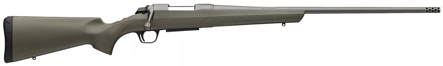 Browning 035842282 AB36.5 Creedmoor 4+1 22″ Tungsten Cerakote Threaded Sporter Barrel, Tungsten Cerakote Drilled & Tapped Steel Receiver, Fixed w/Textured Grip Panels OD Green Composite Stock