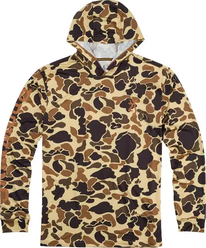 Browning Hooded L-sleeve Tech – T-shirt Vintage Tan Med