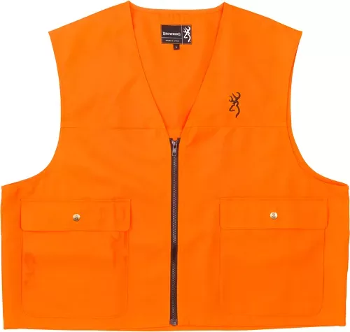 Browning Junior Safety Vest – W/logo Blaze Orange X-large