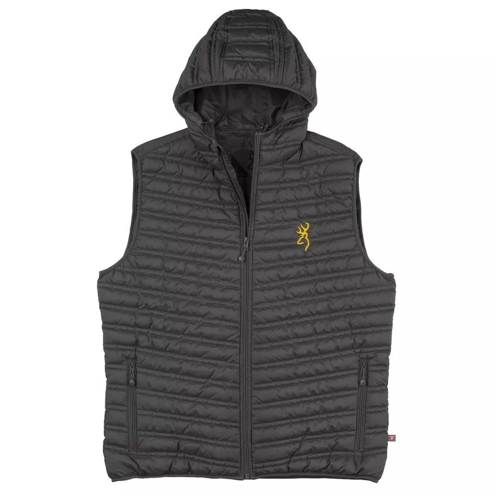 Browning Packable Puffer Hooded Vest Carbon S