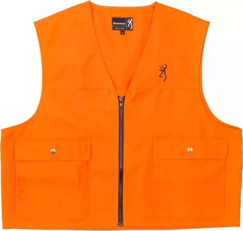 BROWNING SAFETY VEST BUCK – MARK LOGO BLAZE ORANGE MED